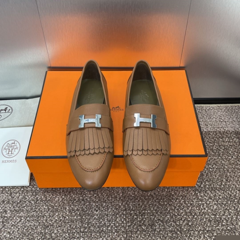 H**mes leather shoes